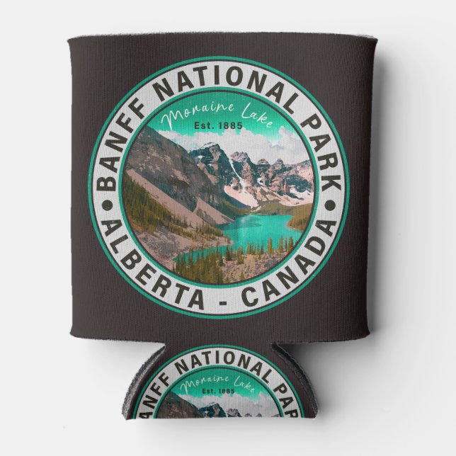 Banff National Park Moraine Lake Alberta Canada Can Cooler (Front)