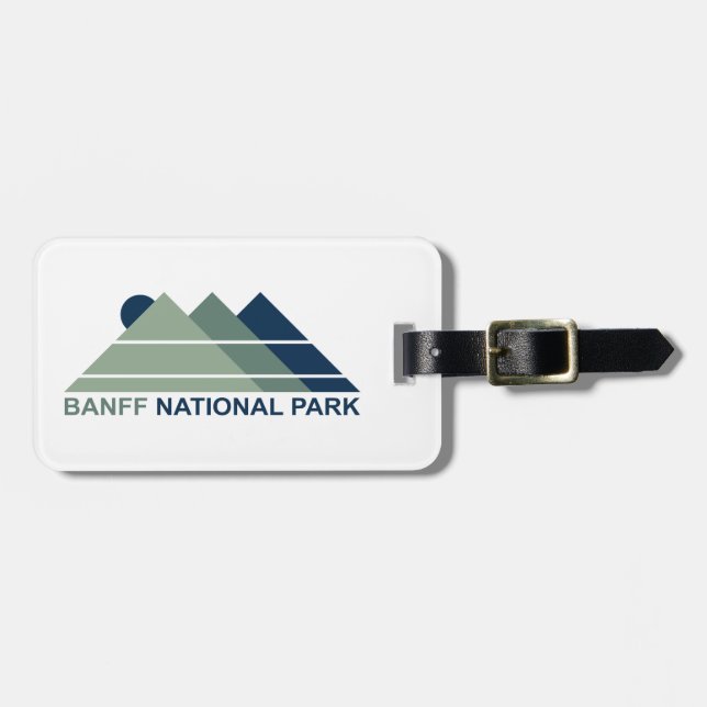 Banff National Park Mountain Sun Luggage Tag (Front Horizontal)