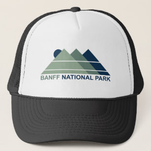 Banff National Park Mountain Sun Trucker Hat