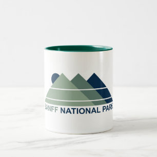 Banff National Park Mountain Sun Two-Tone Coffee Mug