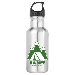 Banff National Park Mountains Camping 532 Ml Water Bottle