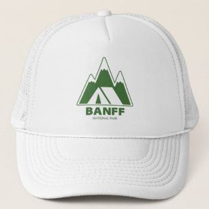 Banff National Park Mountains Camping Trucker Hat