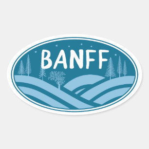 Banff National Park Outdoors Oval Sticker