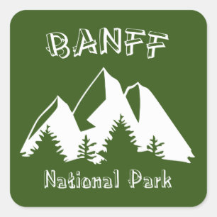 Banff National Park Square Sticker