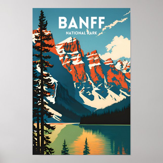 Banff National Park Travel Poster (Front)