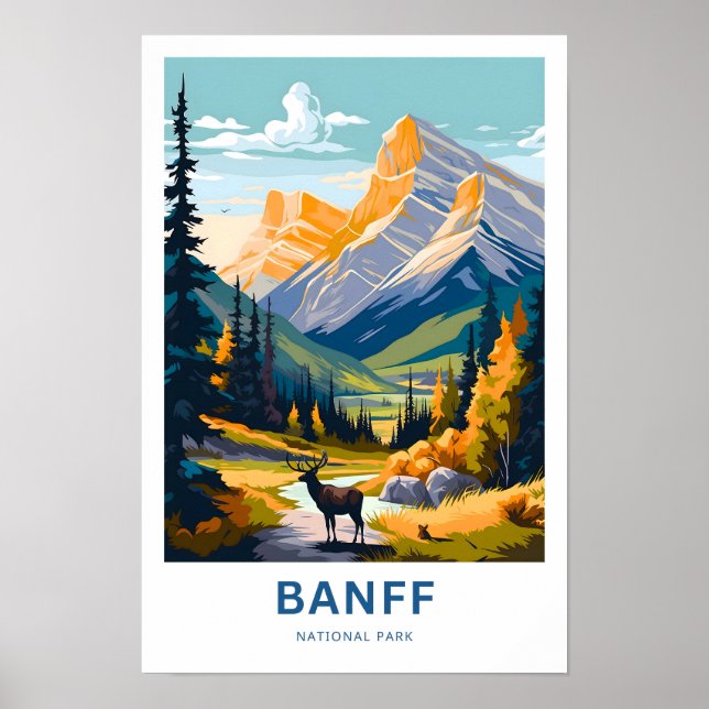 Banff National Park Travel Print (Front)