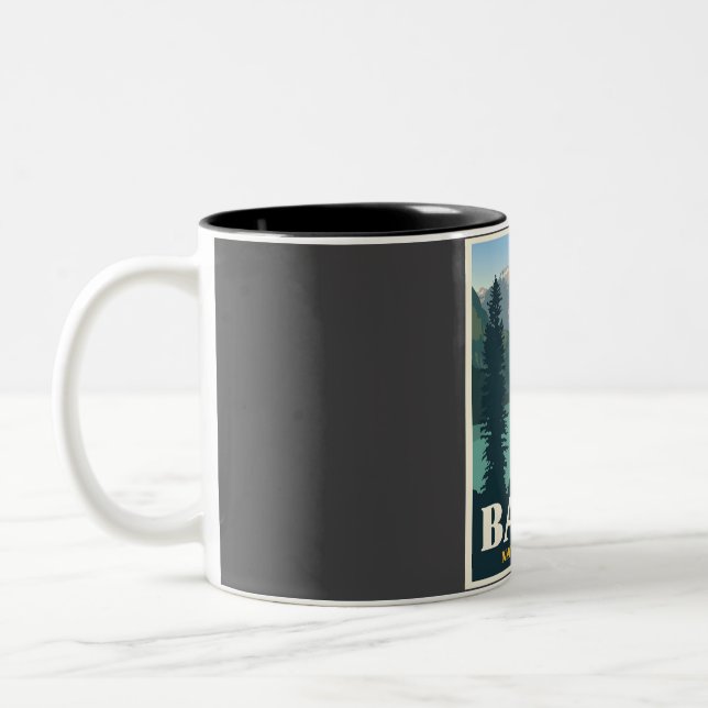 Banff National Park Travel  Two-Tone Coffee Mug (Left)