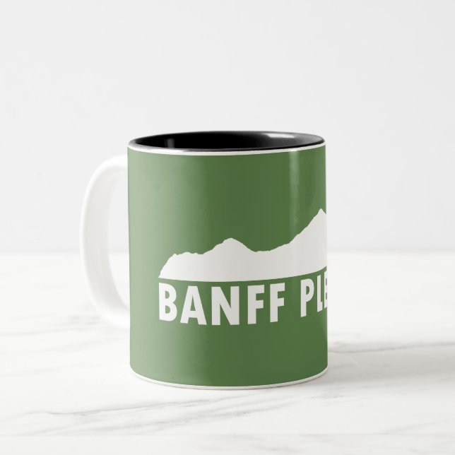 Banff National Park Two-Tone Coffee Mug (Front Left)