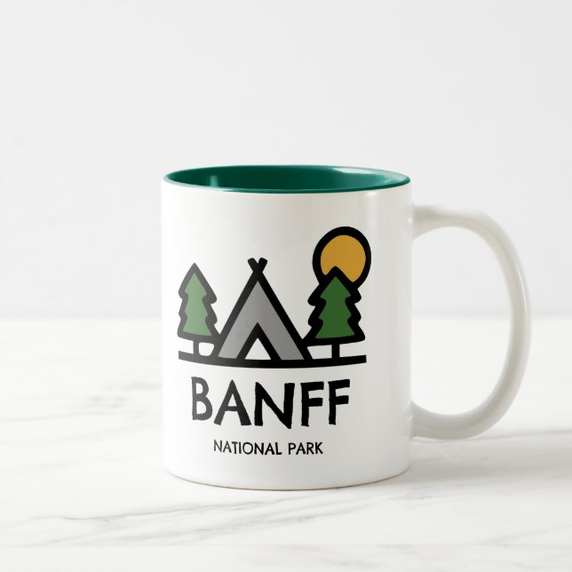 Banff National Park Two-Tone Coffee Mug (Right)
