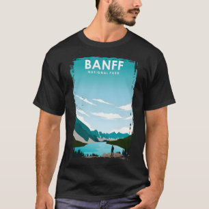 Banff National Park Vintage Minimal Retro Nature T T-Shirt