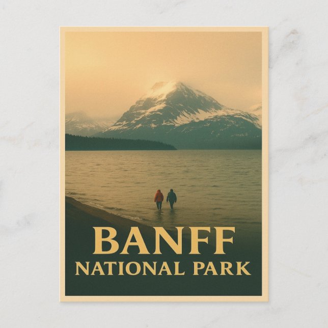 Banff National Park Vintage Postcard (Front)