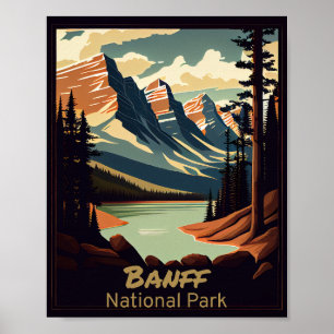 Banff National Park Vintage Poster