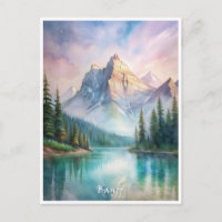 Banff National Park Watercolor Painting 