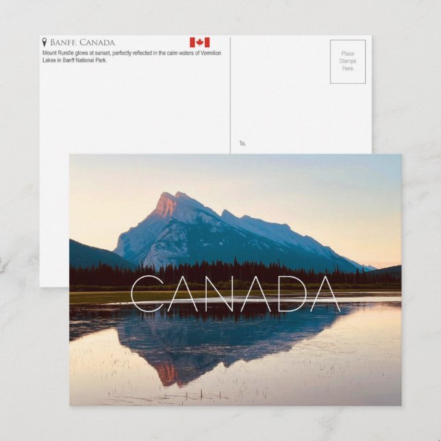 Banff Park, Canada Travel Postcard (Front/Back)