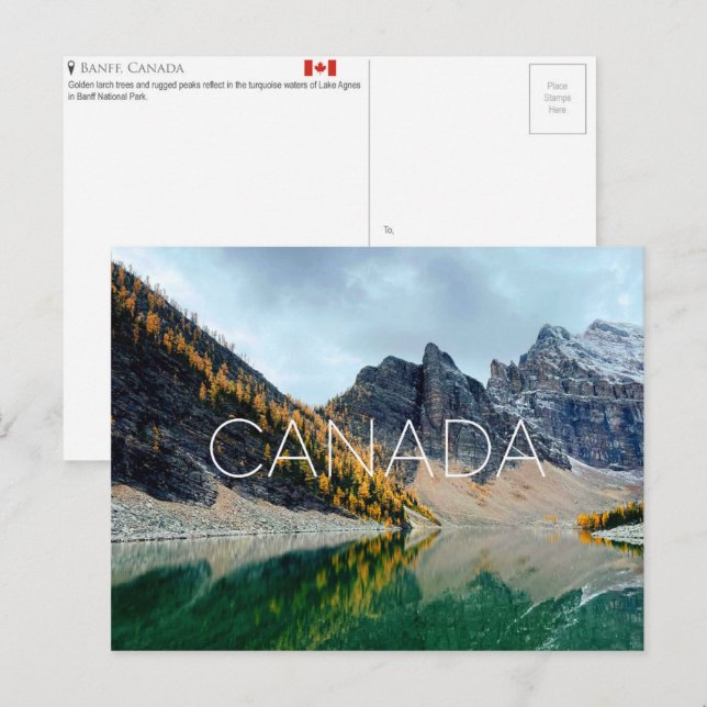 Banff Park, Canada Travel Postcard (Front/Back)