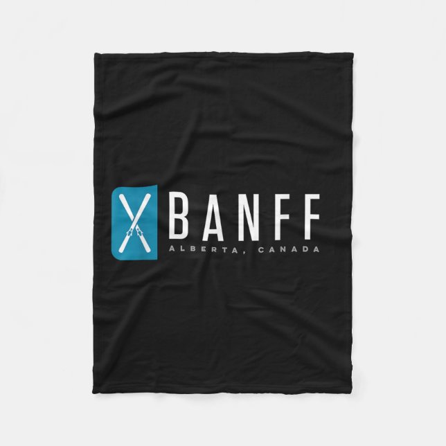 Banff Ski  Fleece Blanket (Front)