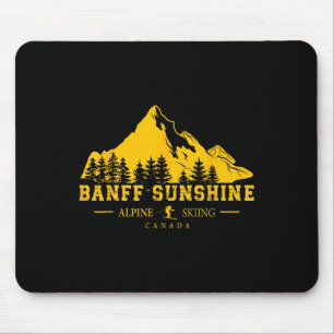 Banff Sunshine Canada Ski Resort Alpine Skiing Mouse Mat