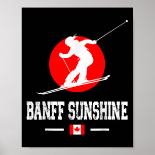 Banff Sunshine Canada Ski Resort Rocky Mountains S Poster