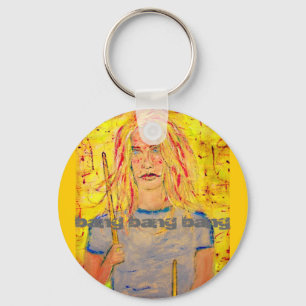 bang bang bang Drummer Girl Key Ring