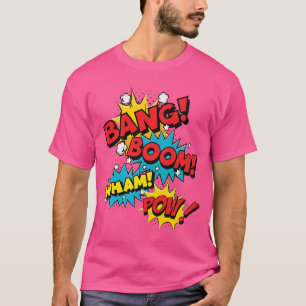 Bang Boom Pow Wham Comic Bubbles Premiumriblend gi T-Shirt