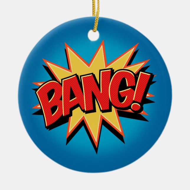 Bang! Ceramic Tree Decoration (Front)