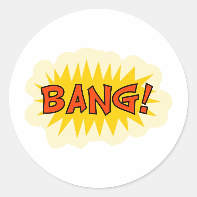 Bang Classic Round Sticker (Front)