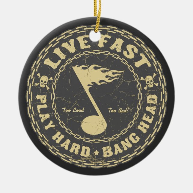 Bang Head Ceramic Tree Decoration (Front)
