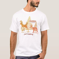 Bang! Just Kidding! Sepia Funny Hunting T-Shirt
