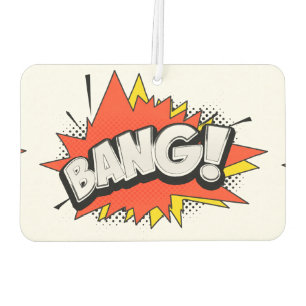 Bang Retro Action Comic Book Bubble Car Air Freshener