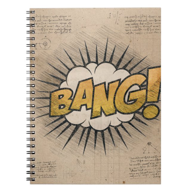 BANG! Vintage Comic Book Steampunk Pop Art (Front)