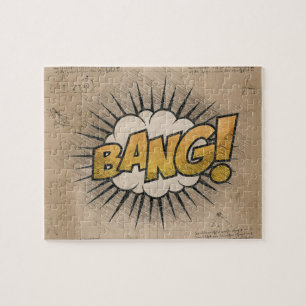 BANG! Vintage Comic Book Steampunk Pop Art Jigsaw Puzzle