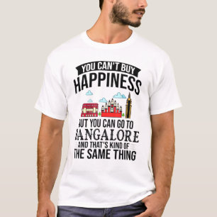 Bangalore India City Skyline Map Travel 11 T-Shirt