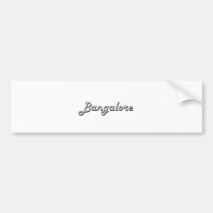 Bangalore India Classic Retro Design Bumper Sticker