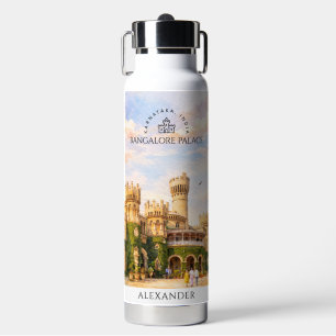 Bangalore Palace India Watercolor Travel Memory Water Bottle