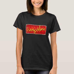 Bangalore Retro Vintage City Sign T-Shirt