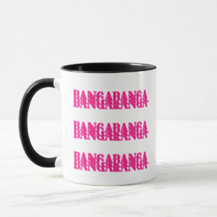 Bangaranga Song Lyric Word (Hot Pink) Mug