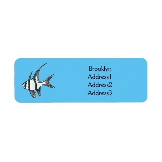 Banggai cardinalfish cartoon illustration  (Front)