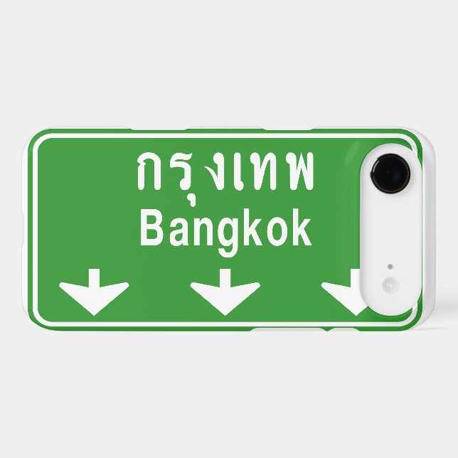Bangkok Ahead Watch Out! ⚠ Thailand Traffic Sign ⚠ (Back (Horizontal))