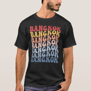 Bangkok City Groovy Retro T-Shirt