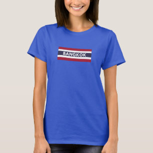 Bangkok City in Thai Flag T-Shirt