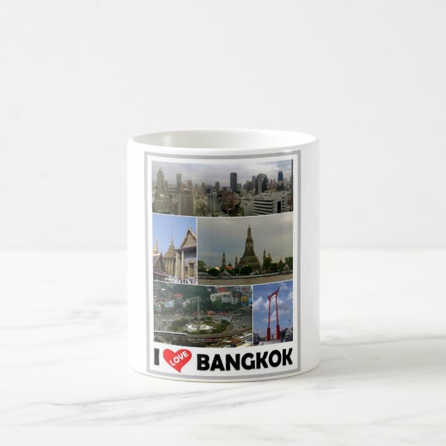 Bangkok - I Love - Thailand - Coffee Mug (Center)