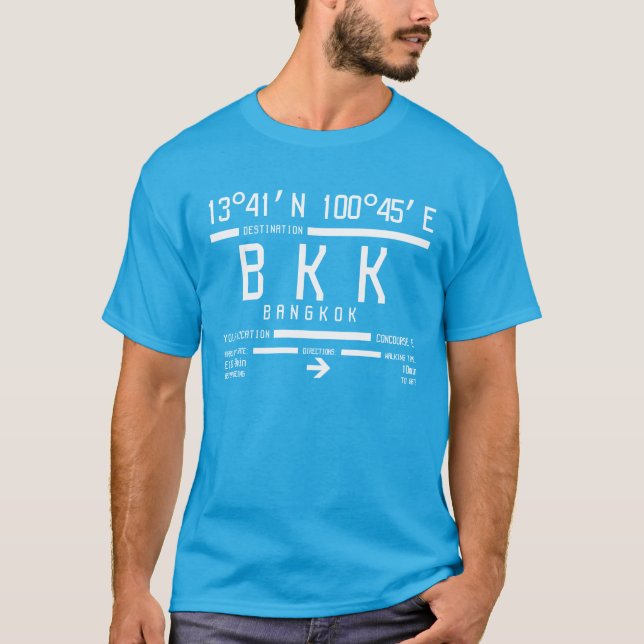 Bangkok International Airport Code T-Shirt (Front)