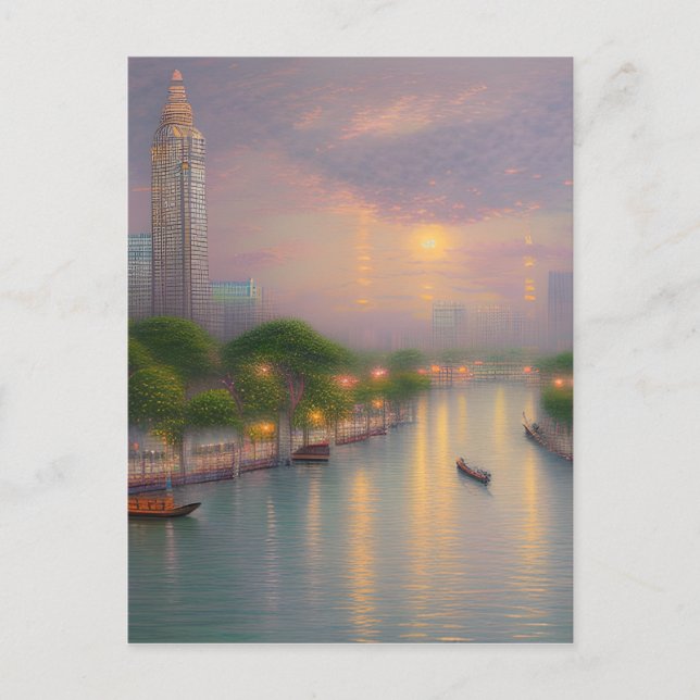 Bangkok is the capital city of Thailand and one of Postcard (Front)