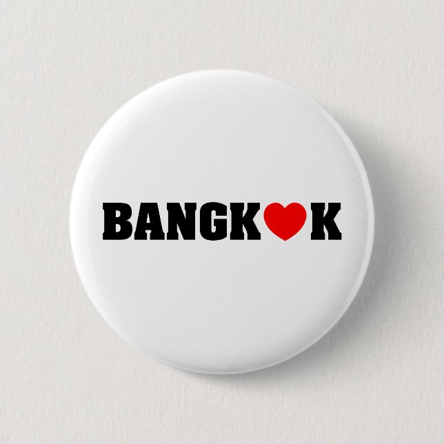 BANGKOK LOVE 6 CM ROUND BADGE (Front)