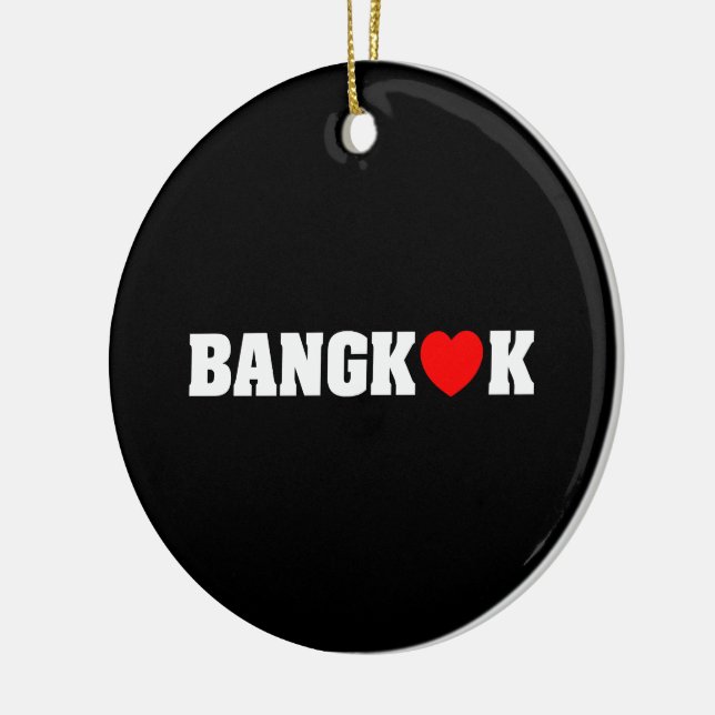 BANGKOK LOVE CERAMIC TREE DECORATION (Left)