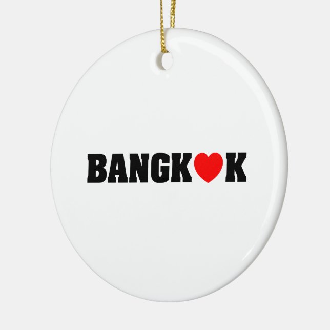 BANGKOK LOVE CERAMIC TREE DECORATION (Left)