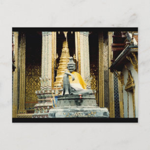 bangkok shrine statue postcard