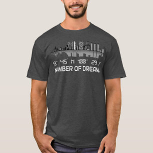 Bangkok Skyline GPS Coordinates Dream City T-Shirt
