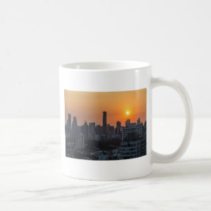 Bangkok skyline sunset panorama coffee mug
