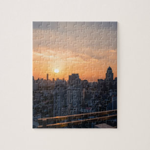 Bangkok skyline sunset panorama jigsaw puzzle